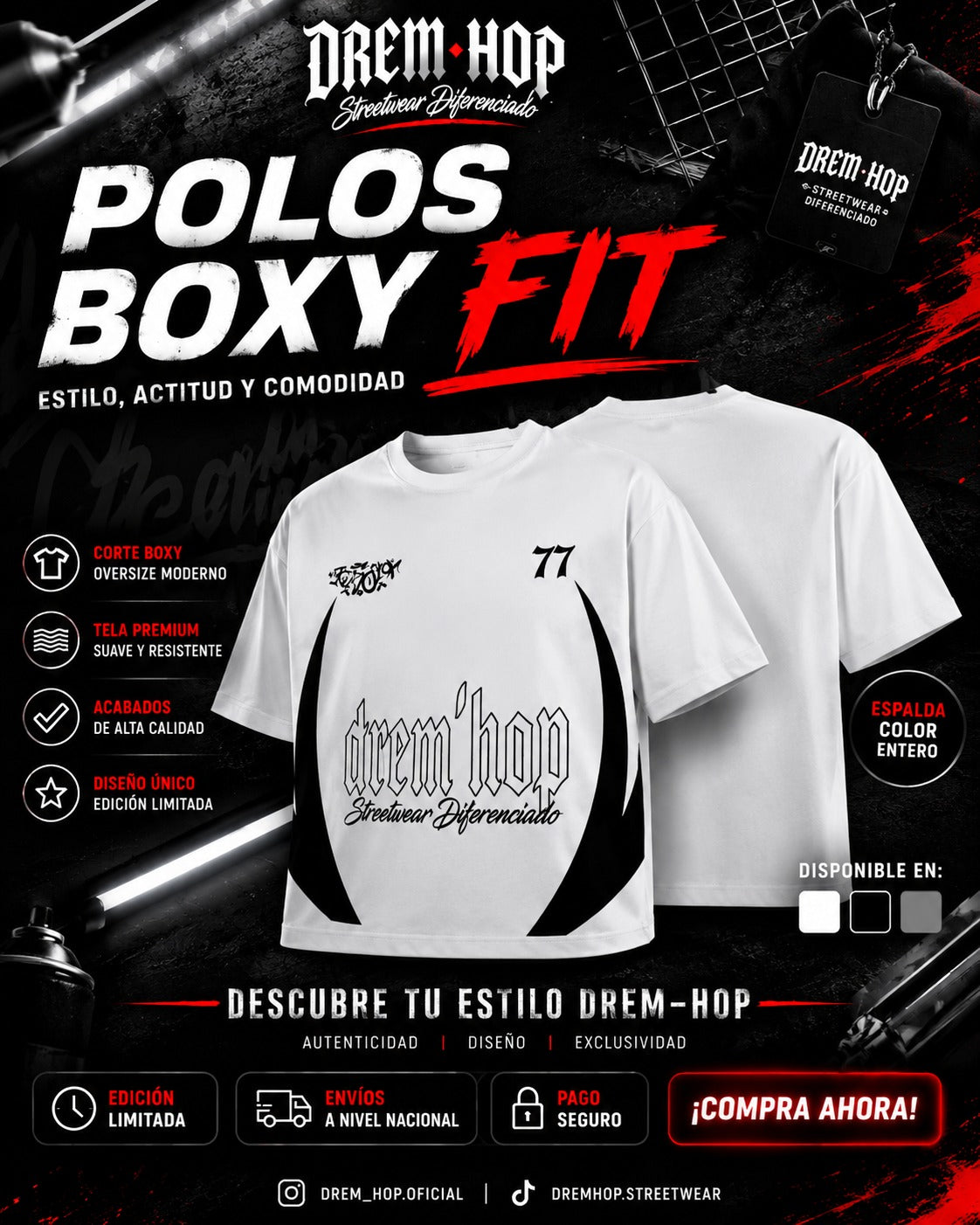 Boxy Fit  DREM-HOP